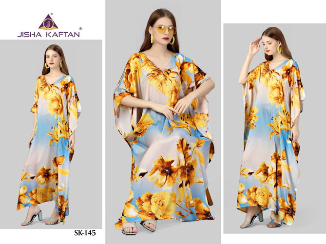 Silk Kaftan 6 By Jelite Digital Printed Kaftan Catalog
